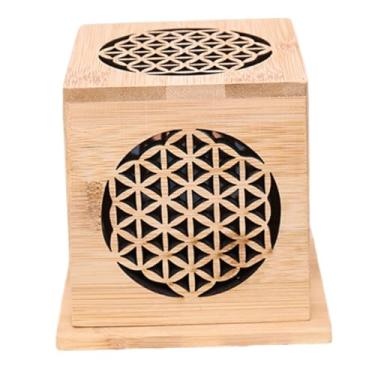 Imagem de Ｂｅｓｇａ Estojo para Queimador de Incenso Vazado, Coleção Artesanal de Ornamento de Bambu, Suporte de Incenso para Sala de Chá, Meditação, Quarto, Relaxamento, Style a, Tamanho real
