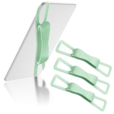 Imagem de Fotbor Pacote com 3 alças de mão confortáveis para tablets, acessórios Kindle para leitura na cama, suporte seguro e leve para Kindle Paperwhite/Kobo/Oasis/E-Book/telefone (Matcha) de 4,7 a 8