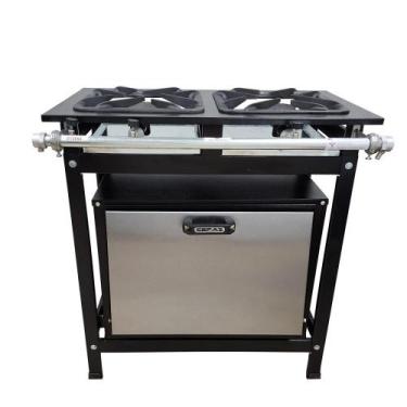 Imagem de Fogão 2 Bocas Simples Cefaz com Forno Linha Gold Alta Pressão CFZG-119