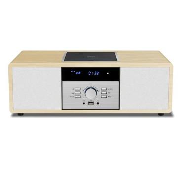 Imagem de Sistema estéreo Bluetooth WIITHINK Vintage Wooden com leitor de CD