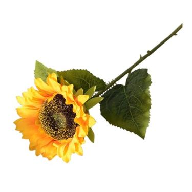 Imagem de Simulação Estilo pastoral de girassol Flor artificial Falsa Girassol de seda para decoração de casa (Amarelo)