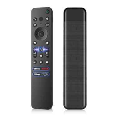 Imagem de Substituição do controle remoto por voz para Sony RMF-TX800U para TV Sony Bravia com controle de voz, controle remoto para TV XR/XBR/KD/K Series 4K LED OLED Google/Android TVs
