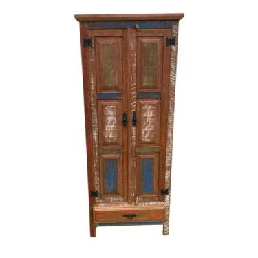 Imagem de Armário Rustico Colorido Madeira Demolição 170 x 70  Sudeste Rústico