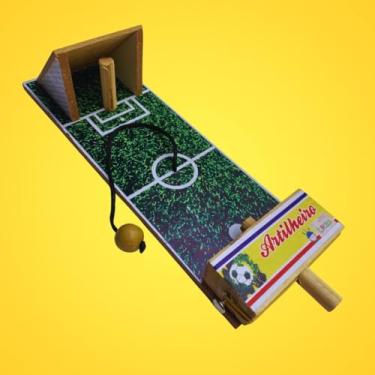 Imagem de Brinquedo Jogo Futebol Artilheiro Golaço Madeira Artesanal "Faça o seu golaço!" | 5 PONTOS@