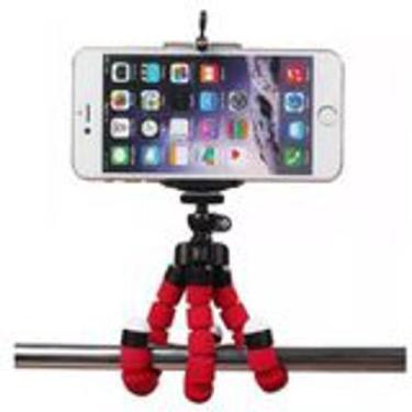 Imagem de Mini Tripé Universal Flexível Suporte Celular Câmeras - Nacionals