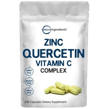 Imagem de Suplementos Microingredientes Quercetina 500 mg Vitamina C 500 mg Zinc