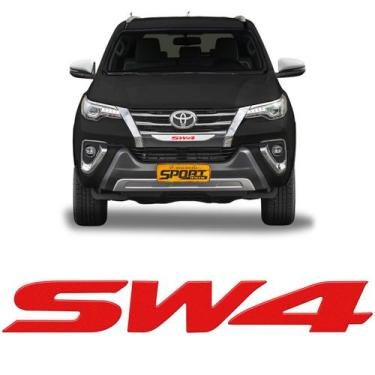 Imagem de Adesivo P/ Hilux Sw4 Dianteiro 2016/2022 Vermelho Genérico - SPORTINOX
