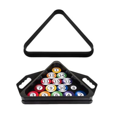 Imagem de predolo Suporte Triangular para Mesa de Bilhar, Suporte Profissional Portátil para Iniciantes, Suporte para Bolas de Sinuca para Clube de Jogos, Piscina Inter, Preto