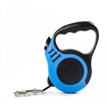 Imagem de Guia Retrátil Fita 5m Plus até 20kg Azul