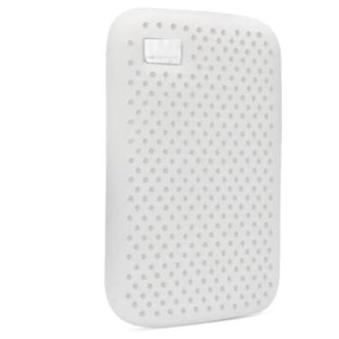 Imagem de Ferbao Capa de silicone compatível com disco rígido portátil WD My Passport SSD 500G/1T/2T/4T Acessórios Capa protetora de silicone macio (branca)