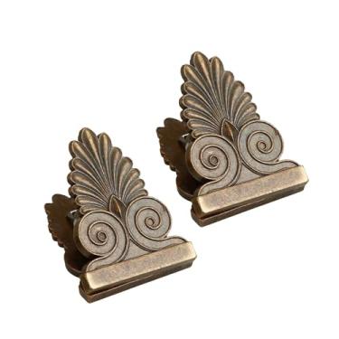 Imagem de oshhni 2x Clipes de metal para encadernação de livros, clipes para arquivo de páginas, porta-páginas de contas em formato de árvore, porta-páginas