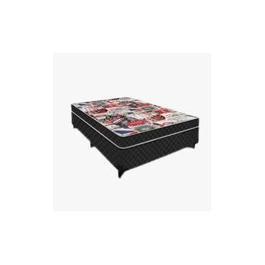 Imagem de Cama Box Viuva Conjugada Ortopédico solteirão 188x43 5cm - RR Colchões