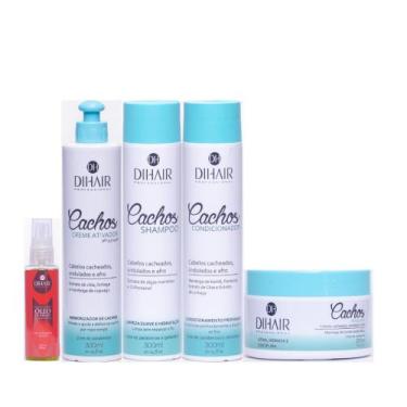 Imagem de Dihair - Kit Cachos 300ml + Reparador De Pontas Óleo Argan