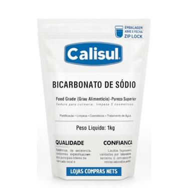 Imagem de Bicarbonato de Sódio 1kg Embalagem Abre e Fecha Zip Lock Multiuso para Limpeza Higienização Odorização e Culinária Produto Versátil Econômico e Ecológico
