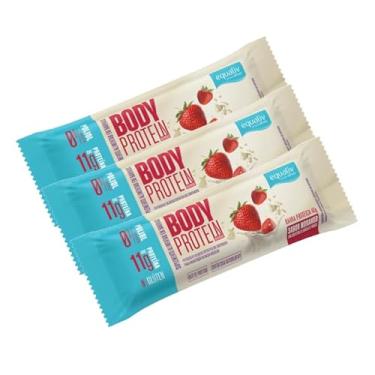 Imagem de Kit 3 Barras Proteína - Body Protein Morango