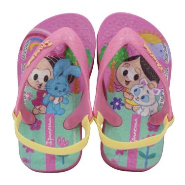 Imagem de Chinelo Bebe Ipanema 26791 Turma Da Monica Rosa/Verde