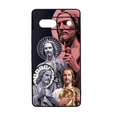 Imagem de qizjio San Judas Capa protetora à prova de choque Mexico Guadalupe capa de telefone para Google Pixel 7A