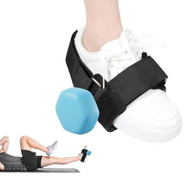 Imagem de YBEATY Acessório de pé para halteres Tibialis Trainer tiras de tornozelo extensão macaco pé haltere correias de fixação para perna exercícios em casa para levantamento de peso tala canela