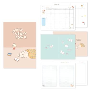 Imagem de Monolike B6 Storytown Afternoon Diary - agenda acadêmica de 6 meses, agendador semanal e mensal, sem data, 128 x 182 mm