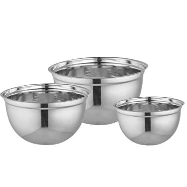 Imagem de Jogo de 3 bowls Light Metal em aco inox 1,25L /2,25L / 4,3L