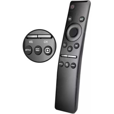 Imagem de Controle Remoto Premium TV 4K Smart QLED Cristal UHD Compatível C/Teclas Netflix Prime Video Globoplay Substitui BN59 AA59 Sem Voz - Pronto Pra Usar Sem Configuração