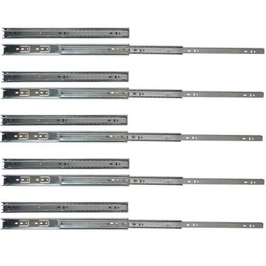 Imagem de Kit 10 corrediças telescópicas 40cm 25kg para gaveta 5 pares