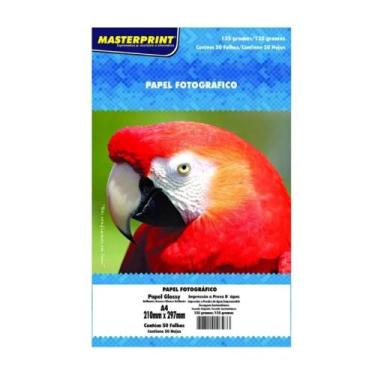 Imagem de Papel foto masterprint glossy 135g a4 com 50 folhas