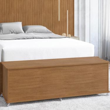 Imagem de Bau Banco Organizador 02302 1 Porta 135cm Cedro DCASA