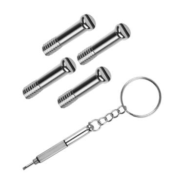 Imagem de Glintbay Conjunto de parafusos e chave de fenda multifuncional para óculos de sol RayBan RB4147-60mm/RB4147-56 mm, 4 peças