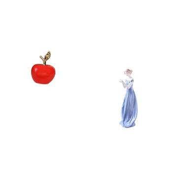 Imagem de Fenteer Estatueta de Cerâmica Moderna para Senhora, Ornamento para Casa, Café, Sala de Estudo, Prateleira, Mesa, Decoração de Feriado, Escultura de Porcelana