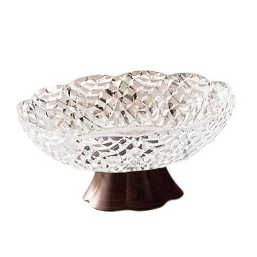 Imagem de Generic Fruteira Balcão de Cozinha Minimalista Moderno para Decoração de Casa Bandeja de Frutas com Pés para Sobremesas Vegetais Mesa de Jantar Cozinha, L Clear White