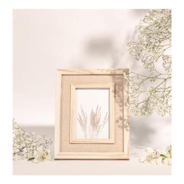 Imagem de PORTA-RETRATO EM MDF COM LINHO - 10X15