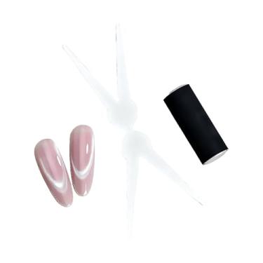 Imagem de OIIBWQ Ferramenta de manicure de unhas de olhos de gato, decoração inovadora de arte de unha em formato de X para casamento, festa de deslocamento, faça você