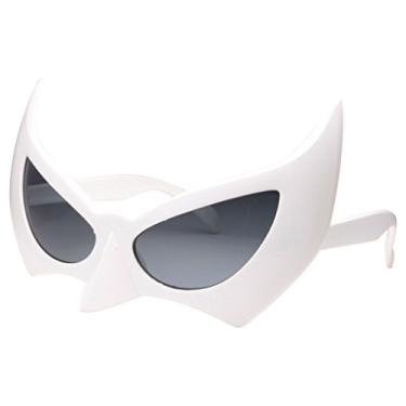 Imagem de Óculos para fantasia de morcego tingido grinderPUNCH | Fantasia unissex e acessório para cosplay para todas as idades | 100% de proteção UV, Branco, 1 Pack