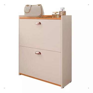 Imagem de Sapateira Organizadora Fechada, Closet 2 Gavetas Basculantes 2 Porta Organizadora 12 Pares Quarto Hall de Entrada Multiuso