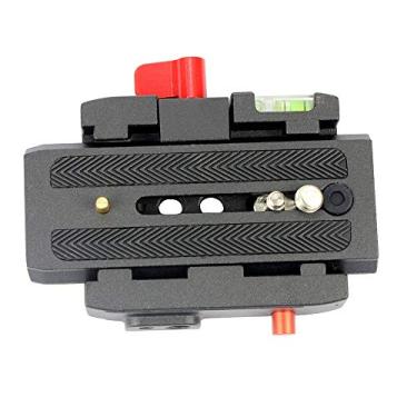 Imagem de Placa de liberação rápida P200 – Placa de base do tripé da câmera com adaptador de grampo QR com orifício de parafuso de 0,6 cm e 9,5 mm compatível com Manfrotto 500AH 501HDV 503HDV 701HDV 577/519/561