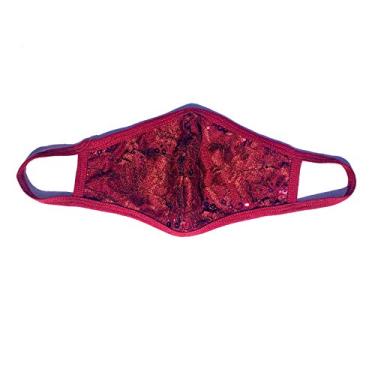 Imagem de Máscara de renda, tecido respirável de 2 camadas, feito nos EUA, Burgundy, One Size