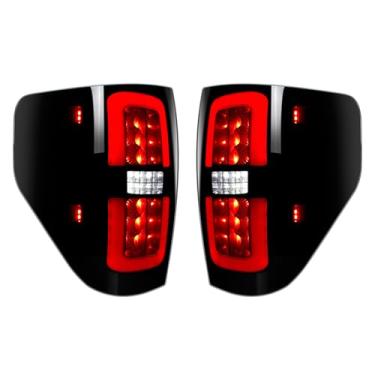 Imagem de KAKABAS Luzes traseiras de LED compatíveis com Ford F150 2009-2014, luz de seta de freio traseiro, luzes reversas para F-150 09-14, 1 par