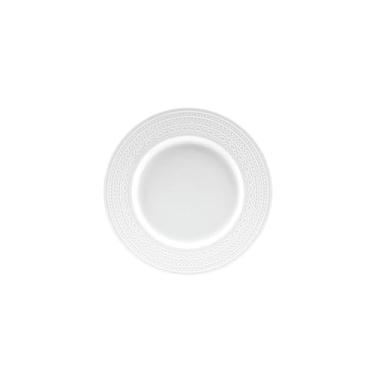 Imagem de Pratos em relevo listrados brancos de cerâmica com personalidade requintada - prato de 20 cm