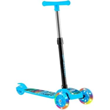 Imagem de Patinete Infantil 3 Rodas de LED Dobrável – Ajustável, Leve e Seguro para Meninos e Meninas
