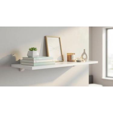 Imagem de Kit Prateleiras 20x40cm MDF com Suporte Tipo Tucano Para Decorar e Org