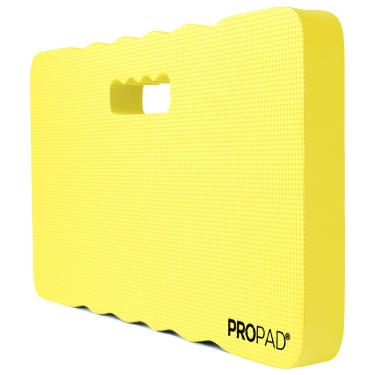 Imagem de Almofada de joelho grossa, Joelheira de jardim para jardinagem, Joelheira de banho para banho de bebê, tapete de ajoelhar para exercícios e ioga, joelheira para trabalho, almofada de espuma de chão, extra grande (GG) 45,7 x 28,8 x 3,8 cm, amarelo