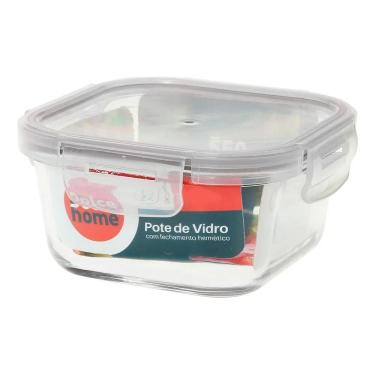 Imagem de 2X Pote Hermético De Vidro - Marmita -Micro-Ondas -Forno 550