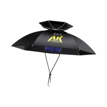 Imagem de Chapéu Guarda-Chuva Dobrável Portátil - Proteção UV UPF 50+ e À Prova 