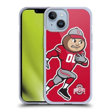 Imagem de Head Case Designs Capa de gel oficialmente licenciada pela Ohio State University Mascote de futebol [proteção de grau militar] compatível com Apple iPhone 14 e compatível com MagSafe