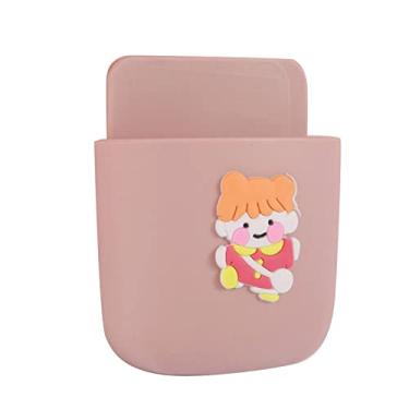 Imagem de Suporte de controle remoto de parede com porta de carregamento de telefone para escritório, casa, organização escolar (menina)