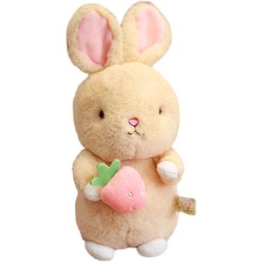 Imagem de Brinquedo de pelúcia Bunny Nordic Style com morango 25 cm - bege
