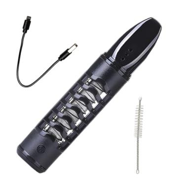 Imagem de Tuxihapp Cachimbo preguiçoso sem cinzas, cinzeiro de carregamento USB automático sem chamas, sem queda de cinzas, suporte de cigarro portátil para carro, isqueiro elétrico de tungstênio para a maioria