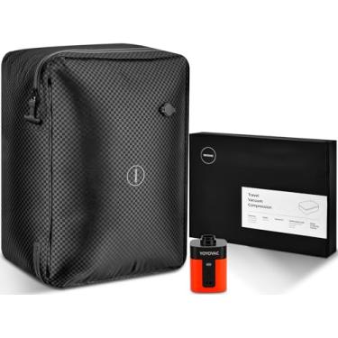 Imagem de YOYOVAC Sacos de compressão a vácuo com bomba sem fio – Sacos de compressão economizadores de espaço para bagagem, sem bagagem despachada, 90% de compressão em 1 minuto, IP68, reutilizáveis, serve