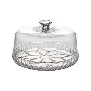 Imagem de Queijeira Acrílica Glamour Porta Queijos Doces Bolos com Tampa